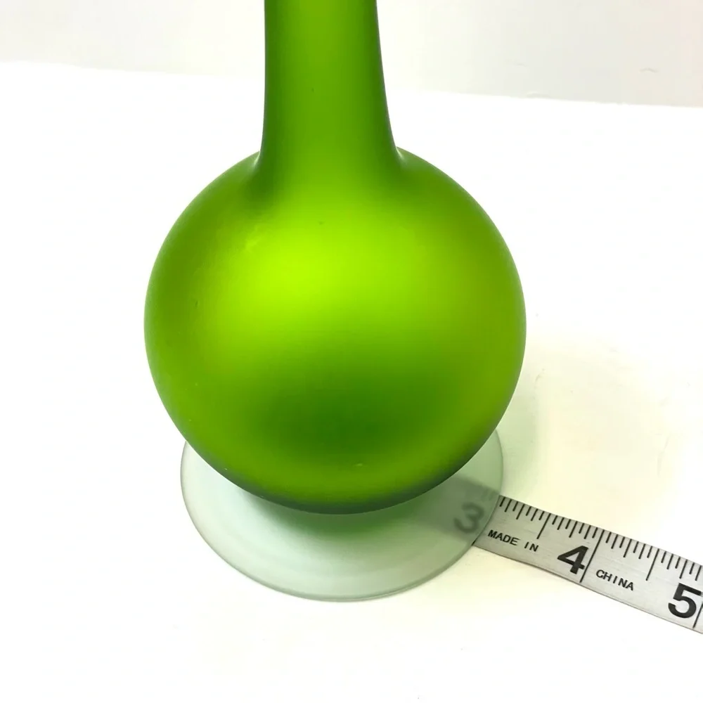 Carlo Moretti Rosenthal-Netter 1960s MCM Green Satin Glass Pencil Vase